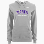 MARFA HIGH SCHOOL SHORTHORNS <span class="pdp-name-mascot">MARFA SHORTHORNS</span> Nike Women's Club Pullover Fleece Hoodie Front Thumbnail