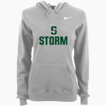 Summit High School Storm Nike Women's Club Pullover Fleece Hoodie Front Thumbnail