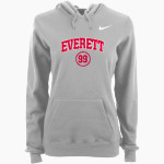 EVERETT HIGH SCHOOL CRIMSON TIDE Nike Women's Club Pullover Fleece Hoodie Front Thumbnail