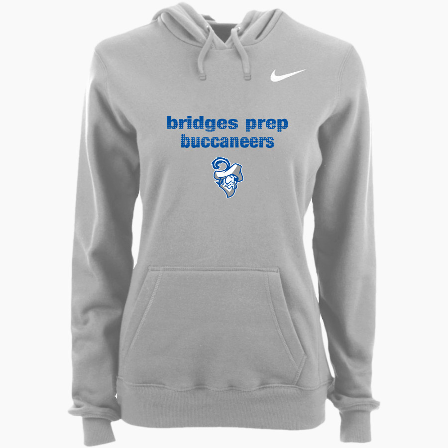 Bridges Prep Buccaneers <span class="pdp-name-mascot">Bridges Preparatory School Buccaneers</span> Nike Women's Club Pullover Fleece Hoodie
