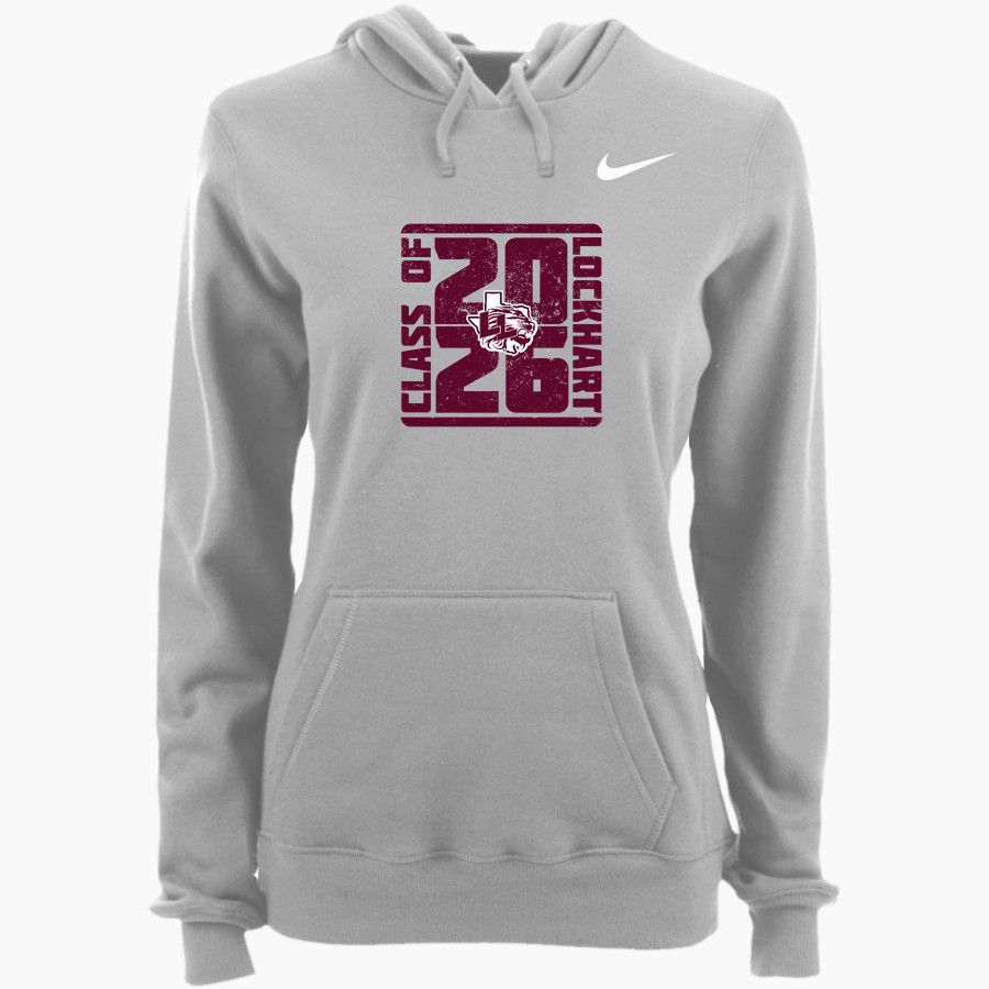 LOCKHART HIGH SCHOOL LIONS <span class="pdp-name-mascot">LOCKHART LIONS</span> Nike Women's Club Pullover Fleece Hoodie