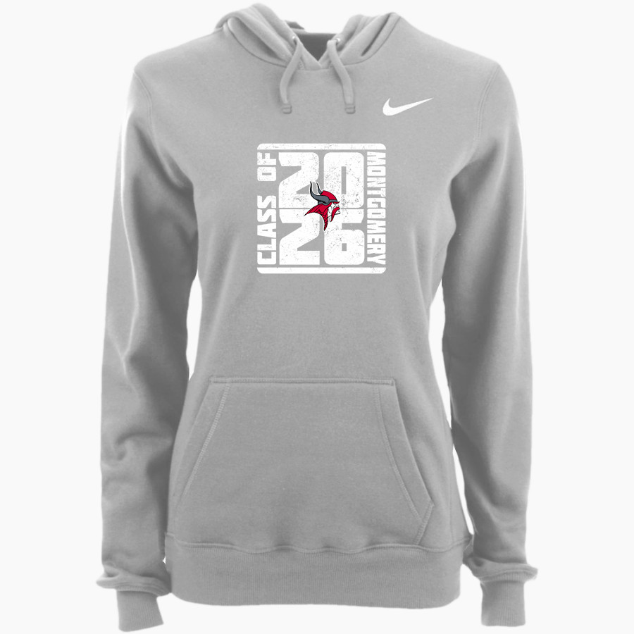 Montgomery Vikings Nike Women's Club Pullover Fleece Hoodie