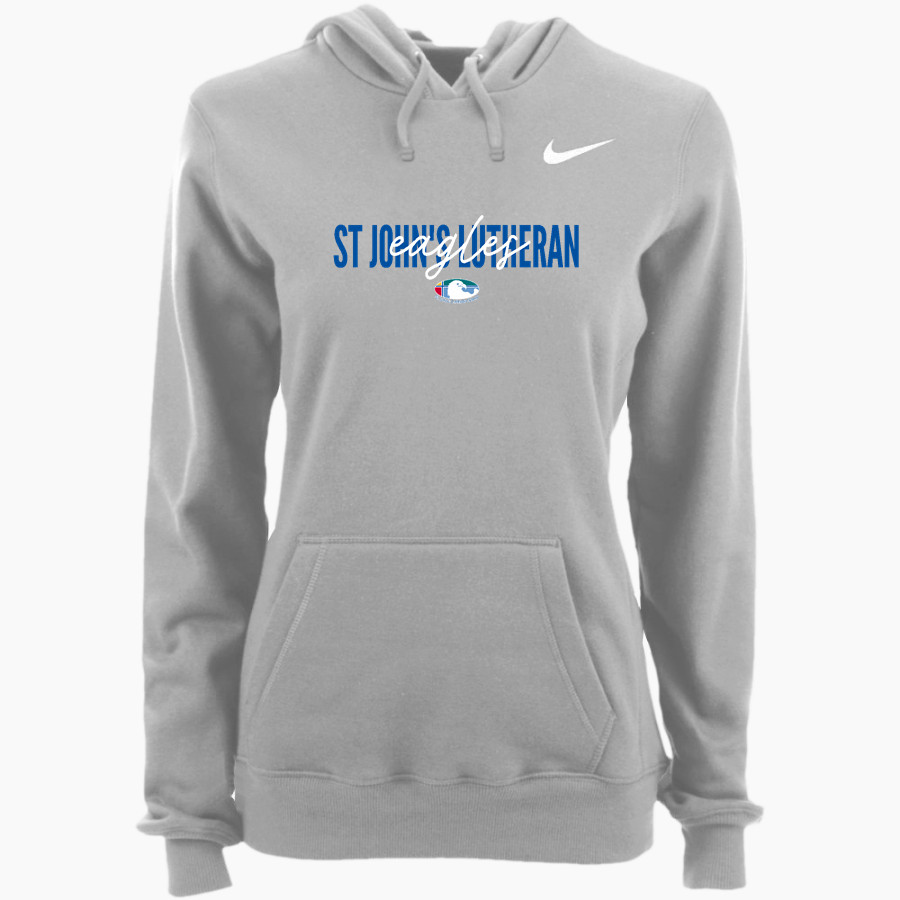 St John's Lutheran Eagles <span class="pdp-name-mascot">St John Lutheran School Eagles</span> Nike Women's Club Pullover Fleece Hoodie