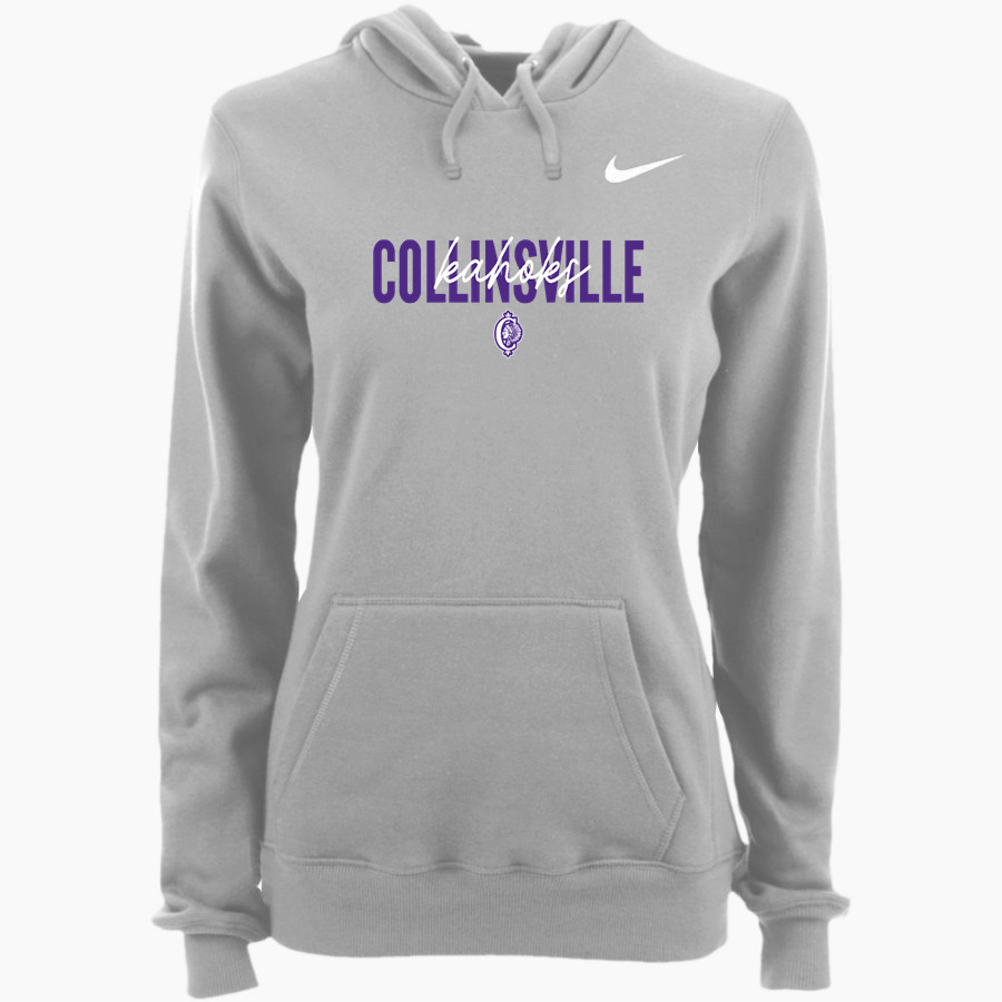 Collinsville Kahoks Nike Women's Club Pullover Fleece Hoodie