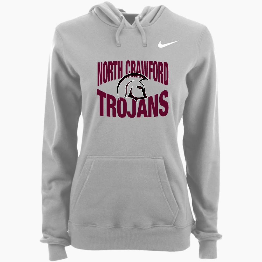 North Crawford Trojans Nike Women's Club Pullover Fleece Hoodie