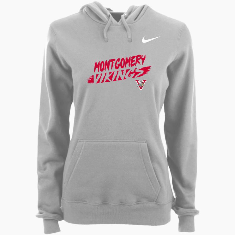 Montgomery Vikings Nike Women's Club Pullover Fleece Hoodie