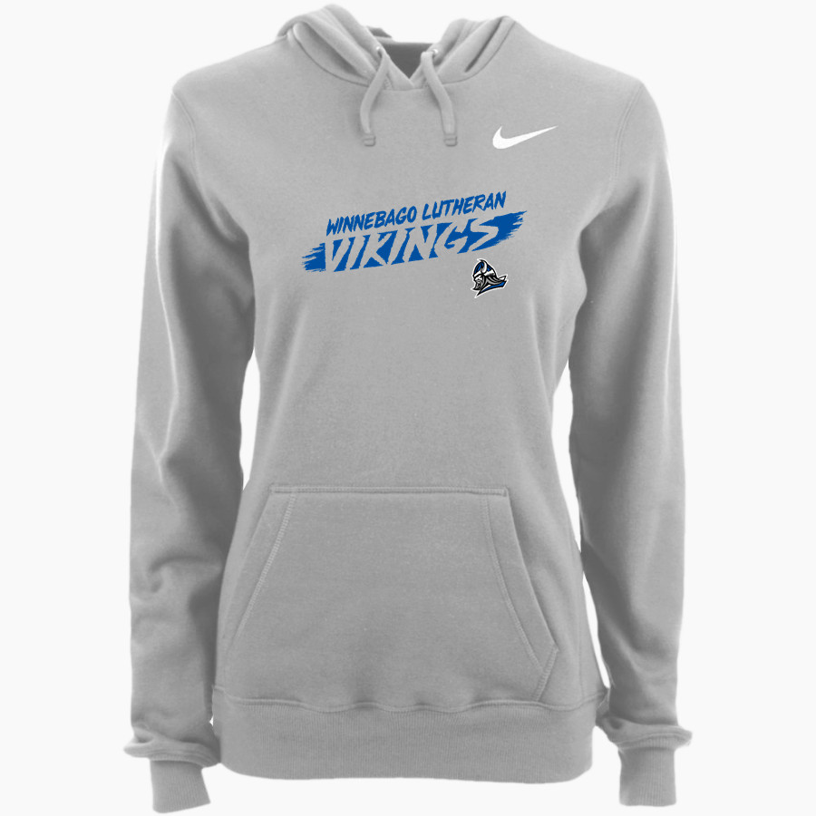 Winnebago Lutheran Vikings Online Store Nike Women's Club Pullover Fleece Hoodie