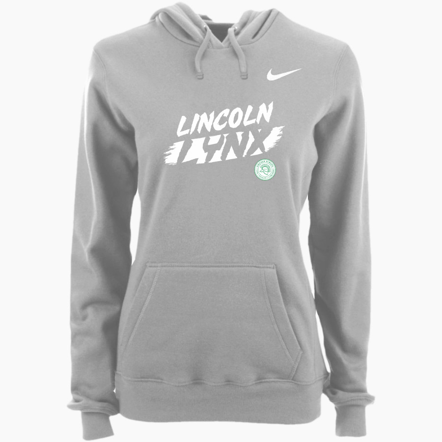<span class="pdp-name-mascot">Lincoln Lynx</span> Nike Women's Club Pullover Fleece Hoodie