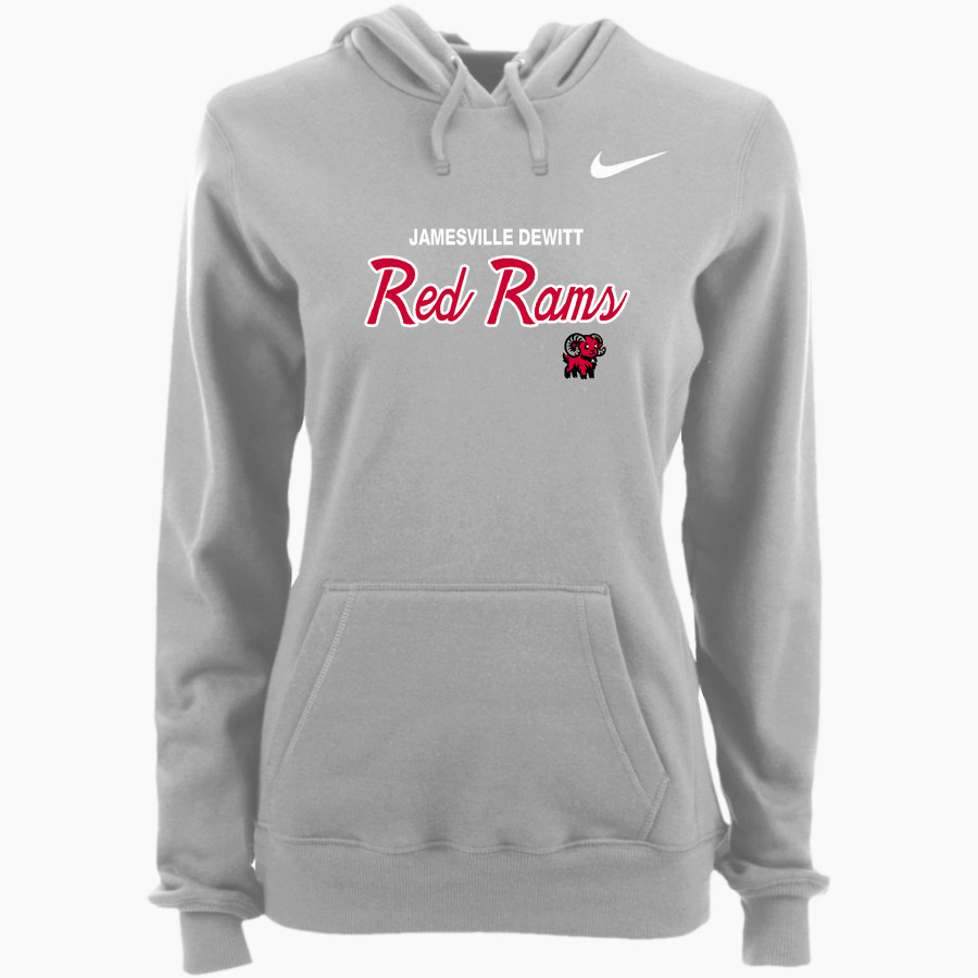 Jamesville DeWitt Red Rams <span class="pdp-name-mascot">Jamesville DeWitt Red Rams or JD Red Rams</span> Nike Women's Club Pullover Fleece Hoodie