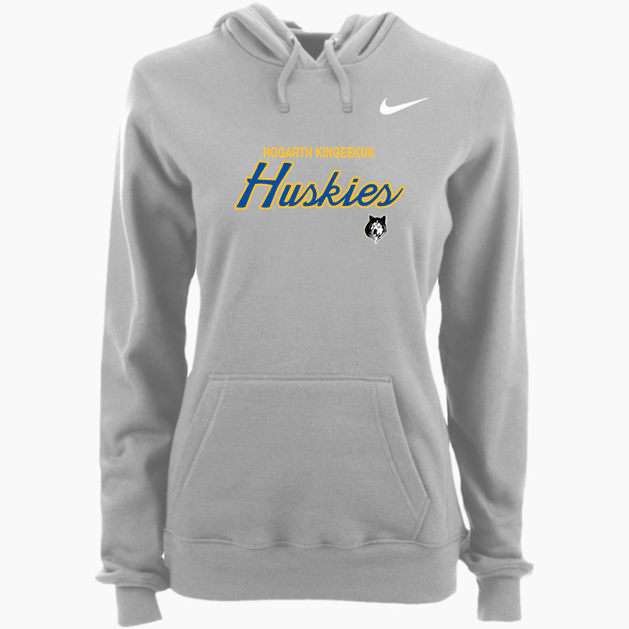 HOGARTH KINGEEKUK HIGH SCHOOL HUSKIES <span class="pdp-name-mascot">HOGARTH KINGEEKUK HUSKIES</span> Nike Women's Club Pullover Fleece Hoodie