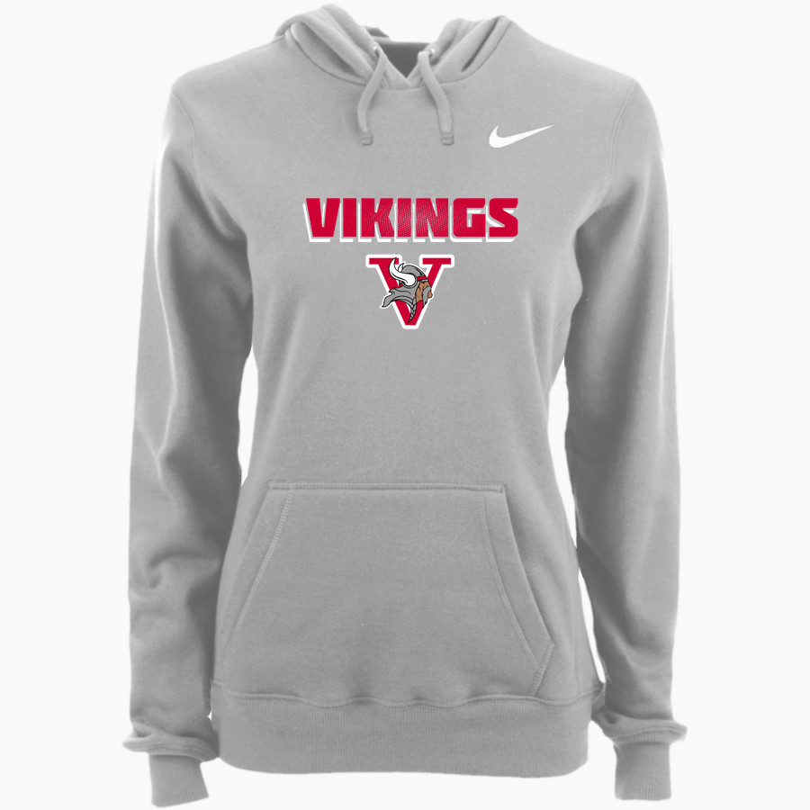 Montgomery Vikings Nike Women's Club Pullover Fleece Hoodie