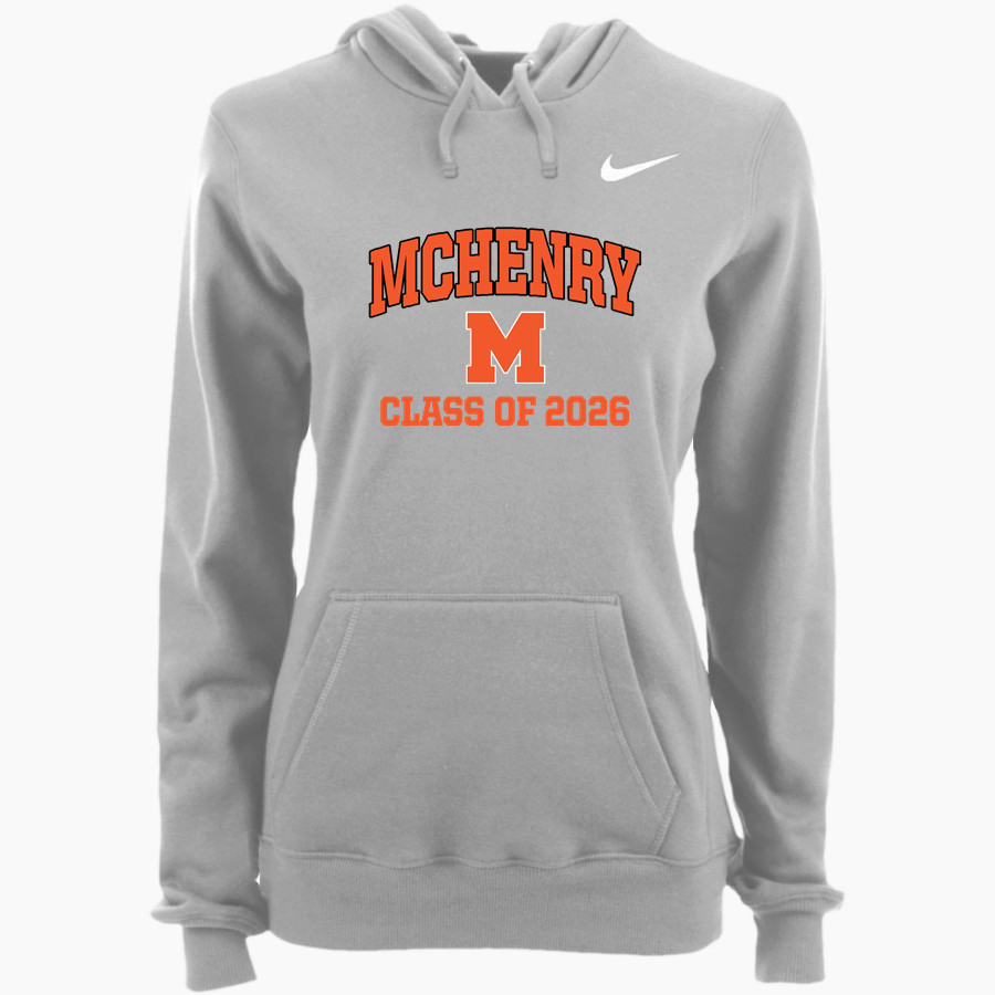 McHENRY COMM HIGH SCHOOL WARRIORS Nike Women's Club Pullover Fleece Hoodie