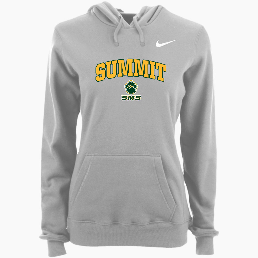 <span class="pdp-name-mascot">Summit Tigers</span> Nike Women's Club Pullover Fleece Hoodie
