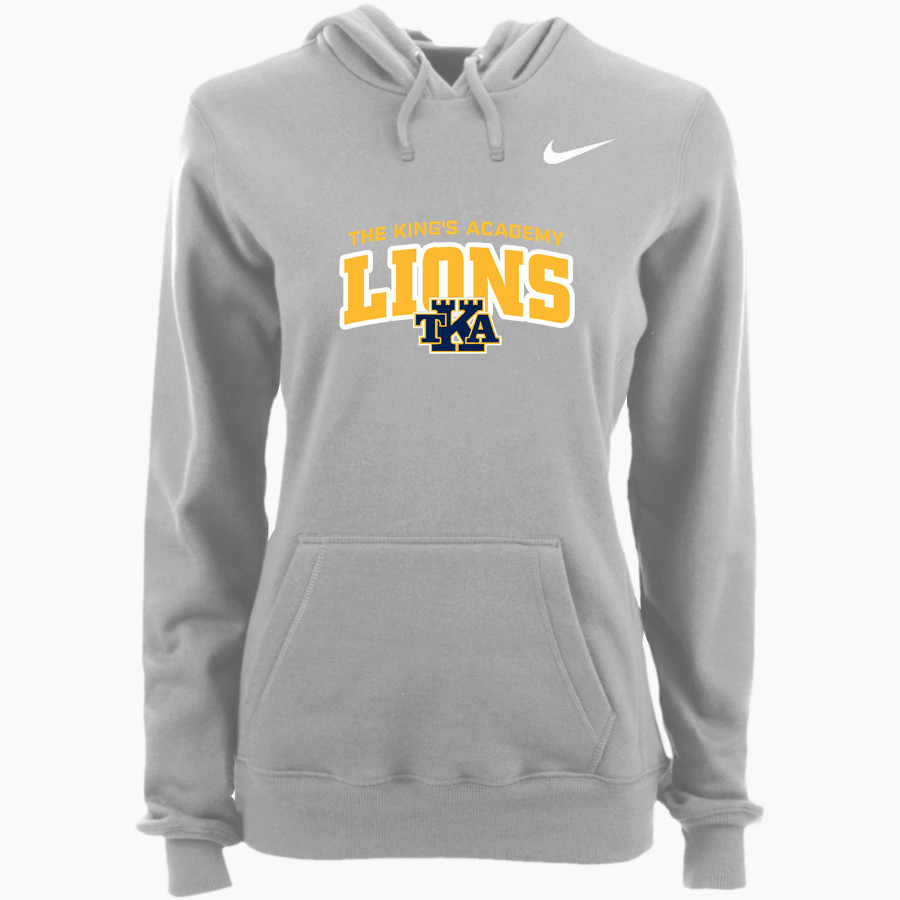 THE KING'S ACADEMY LIONS official sideline store Nike Women's Club Pullover Fleece Hoodie