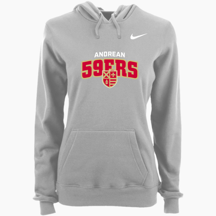 Andrean 59ers Nike Women's Club Pullover Fleece Hoodie