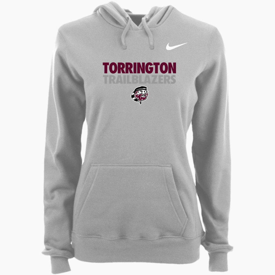 TORRINGTON HIGH SCHOOL TRAILBLAZERS Nike Women's Club Pullover Fleece Hoodie