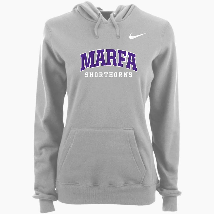 MARFA HIGH SCHOOL SHORTHORNS <span class="pdp-name-mascot">MARFA SHORTHORNS</span> Nike Women's Club Pullover Fleece Hoodie