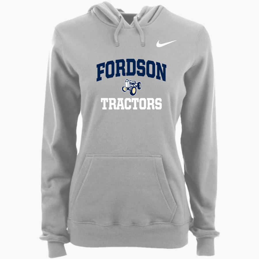 FORDSON HIGH SCHOOL TRACTORS ONLINE STORE <span class="pdp-name-mascot">FORDSON TRACTORS</span> Nike Women's Club Pullover Fleece Hoodie