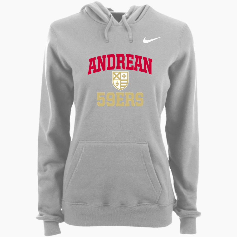 Andrean 59ers <span class="pdp-name-mascot">Andrean 59ers</span> Nike Women's Club Pullover Fleece Hoodie