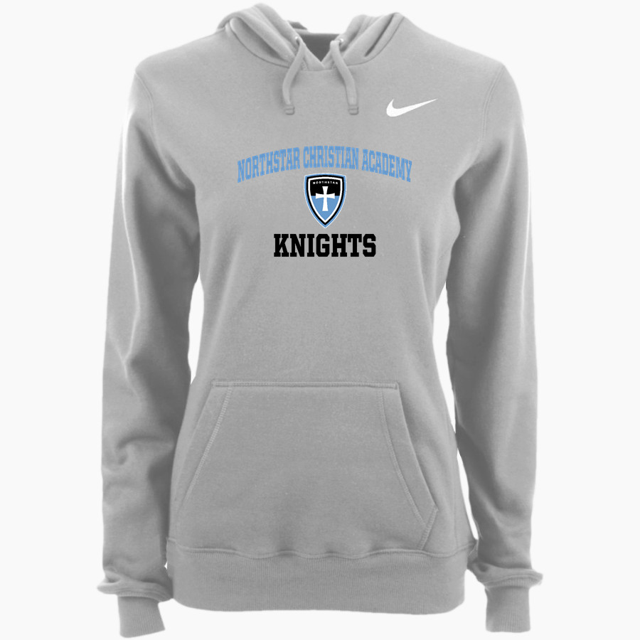 Northstar Christian Knights <span class="pdp-name-mascot">Northstar Christian Academy Knights</span> Nike Women's Club Pullover Fleece Hoodie
