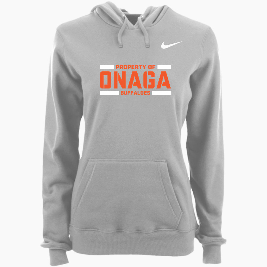 ONAGA HIGH SCHOOL BUFFALOES <span class="pdp-name-mascot">ONAGA BUFFALOES</span> Nike Women's Club Pullover Fleece Hoodie