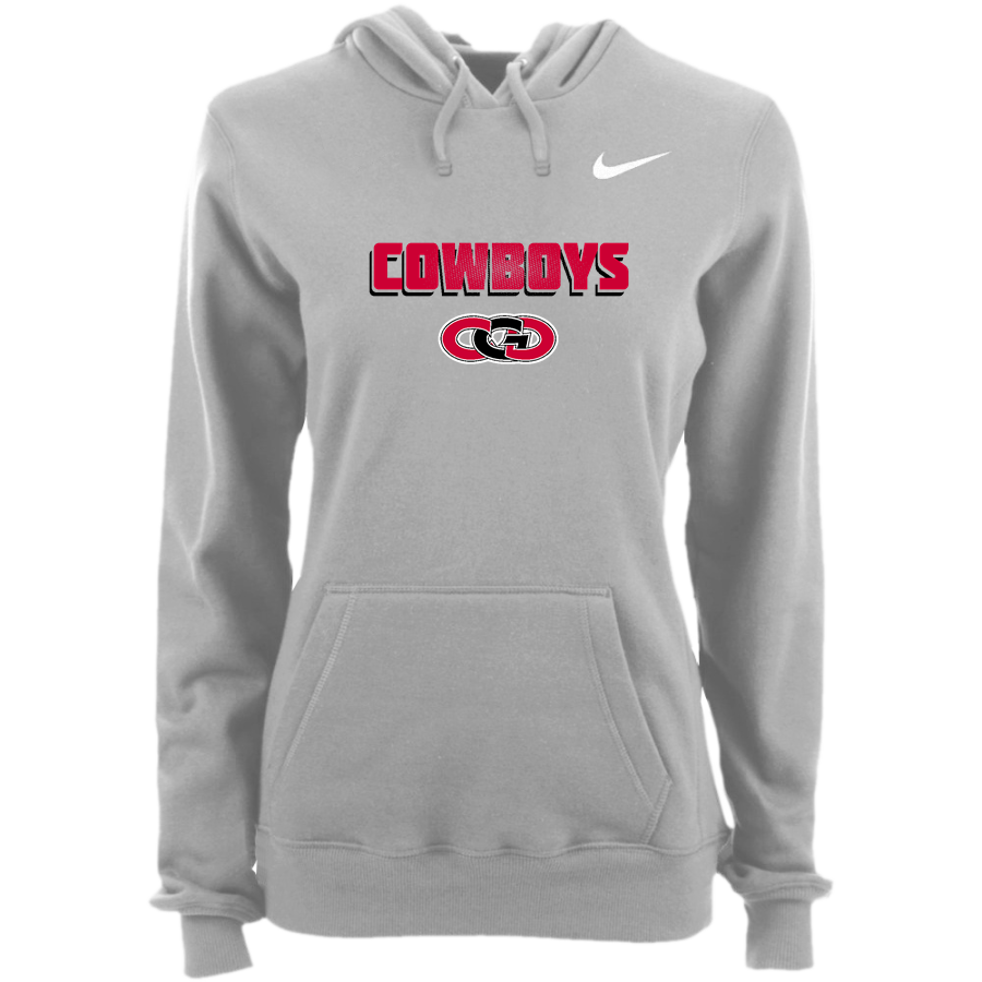 CLARION-GOLDFIELD-DOWS HIGH SCHOOL COWBOYS <span class="pdp-name-mascot">CLARION - GOLDFIELD COWBOYS</span> Nike Women's Club Pullover Fleece Hoodie
