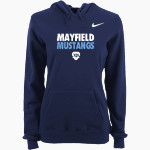 Mayfield Junior School Mustangs Online Store Nike Women's Club Pullover Fleece Hoodie Front Thumbnail