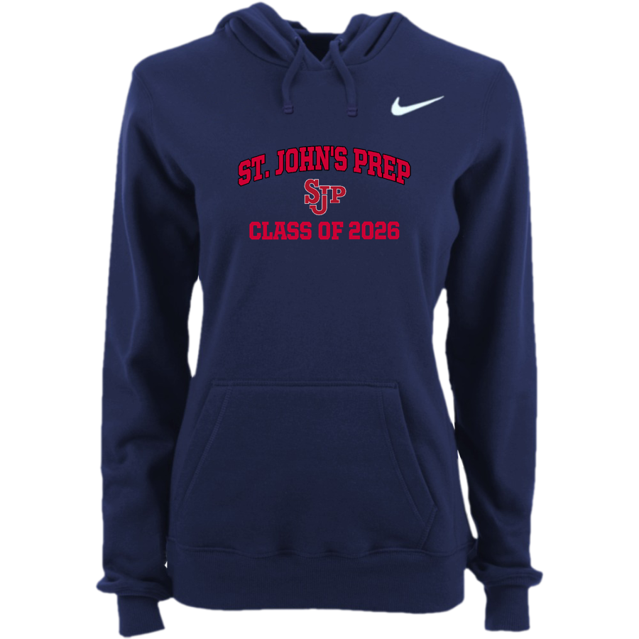 St. John's Prep Red Storm <span class="pdp-name-mascot">St. John's Red Storm</span> Nike Women's Club Pullover Fleece Hoodie