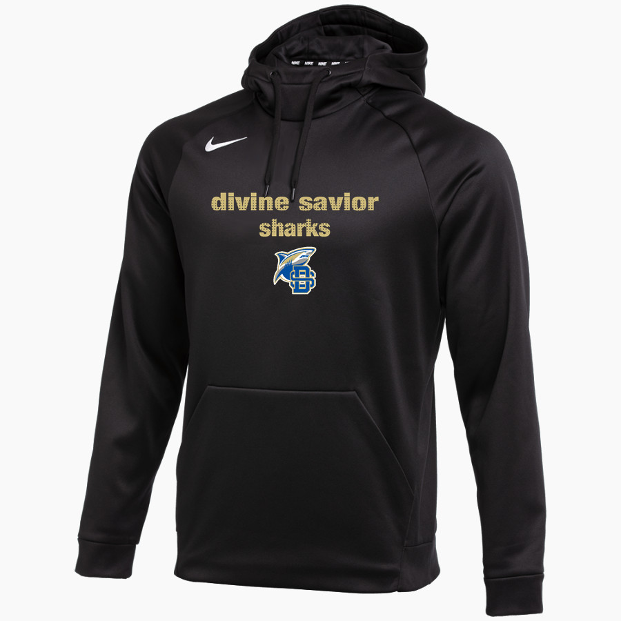 Divine Savior Academy Sharks <span class="pdp-name-mascot">Divine Savior Sharks</span> Nike Men's Therma-FIT Pullover Hoodie