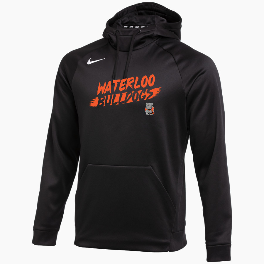 WATERLOO HIGH SCHOOL BULLDOGS <span class="pdp-name-mascot">WATERLOO BULLDOGS</span> Nike Men's Therma-FIT Pullover Hoodie