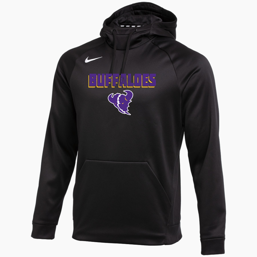 CROSS PLAINS HIGH SCHOOL BUFFALOES <span class="pdp-name-mascot">CROSS PLAINS BUFFALOES</span> Nike Men's Therma-FIT Pullover Hoodie