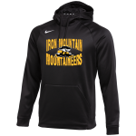 IRON MOUNTAIN HIGH SCHOOL MOUNTAINEERS <span class="pdp-name-mascot">IRON MOUNTAIN MOUNTAINEERS</span> Nike Men's Therma-FIT Pullover Hoodie Front Thumbnail