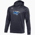 MTSU Blue Raiders Nike Men's Therma-FIT Pullover Hoodie Front Thumbnail