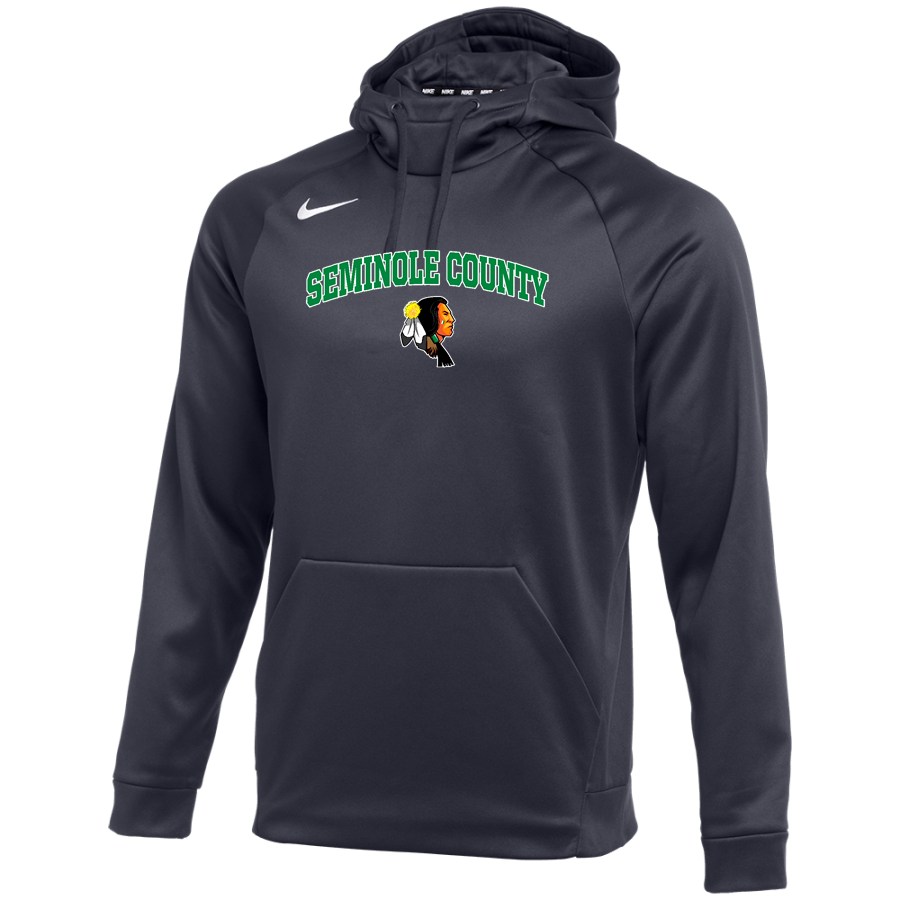 SEMINOLE COUNTY HIGH SCHOOL INDIANS <span class="pdp-name-mascot">SEMINOLE COUNTY INDIANS</span> Nike Men's Therma-FIT Pullover Hoodie