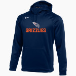 Glenn Grizzlies <span class="pdp-name-mascot">Tom Glenn Grizzlies</span> Nike Men's Therma-FIT Pullover Hoodie Front Thumbnail