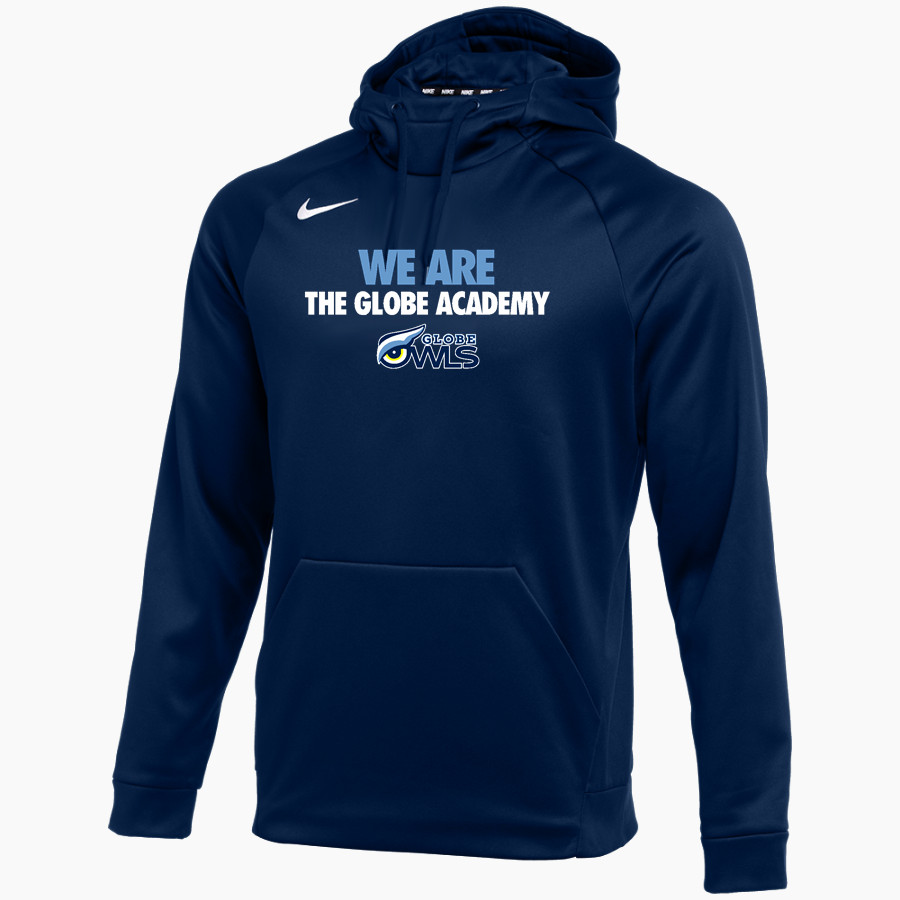 The GLOBE Academy Owls Nike Men's Therma-FIT Pullover Hoodie