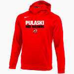 Pulaski Red Raiders Nike Men's Therma-FIT Pullover Hoodie Front Thumbnail