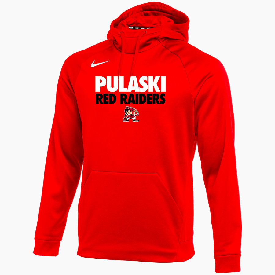 Pulaski Red Raiders Nike Men's Therma-FIT Pullover Hoodie