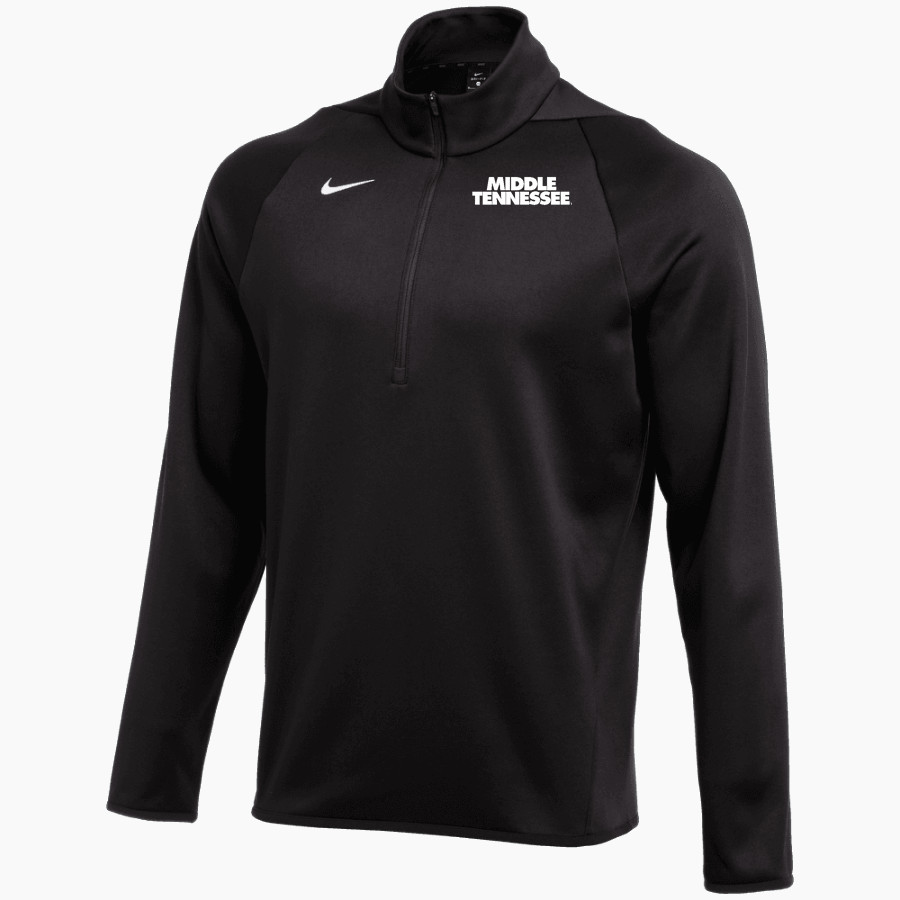MTSU Blue Raiders Nike Men's Therma-FIT Long Sleeve 1/4 Zip Top