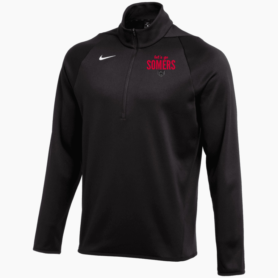 Somers Softball Spartans <span class="pdp-name-mascot">Somers Youth Softball Spartans</span> Nike Men's Therma-FIT Long Sleeve 1/4 Zip Top