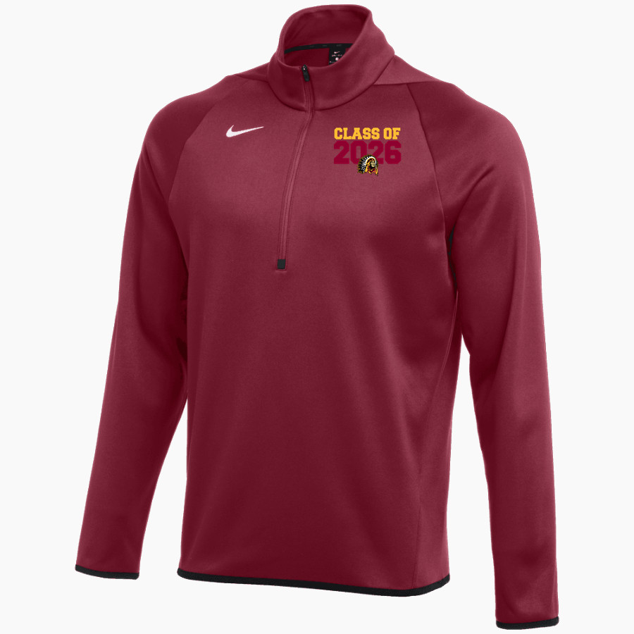 TULARE UNION HIGH SCHOOL REDSKINS <span class="pdp-name-mascot">TULARE TRIBE</span> Nike Men's Therma-FIT Long Sleeve 1/4 Zip Top
