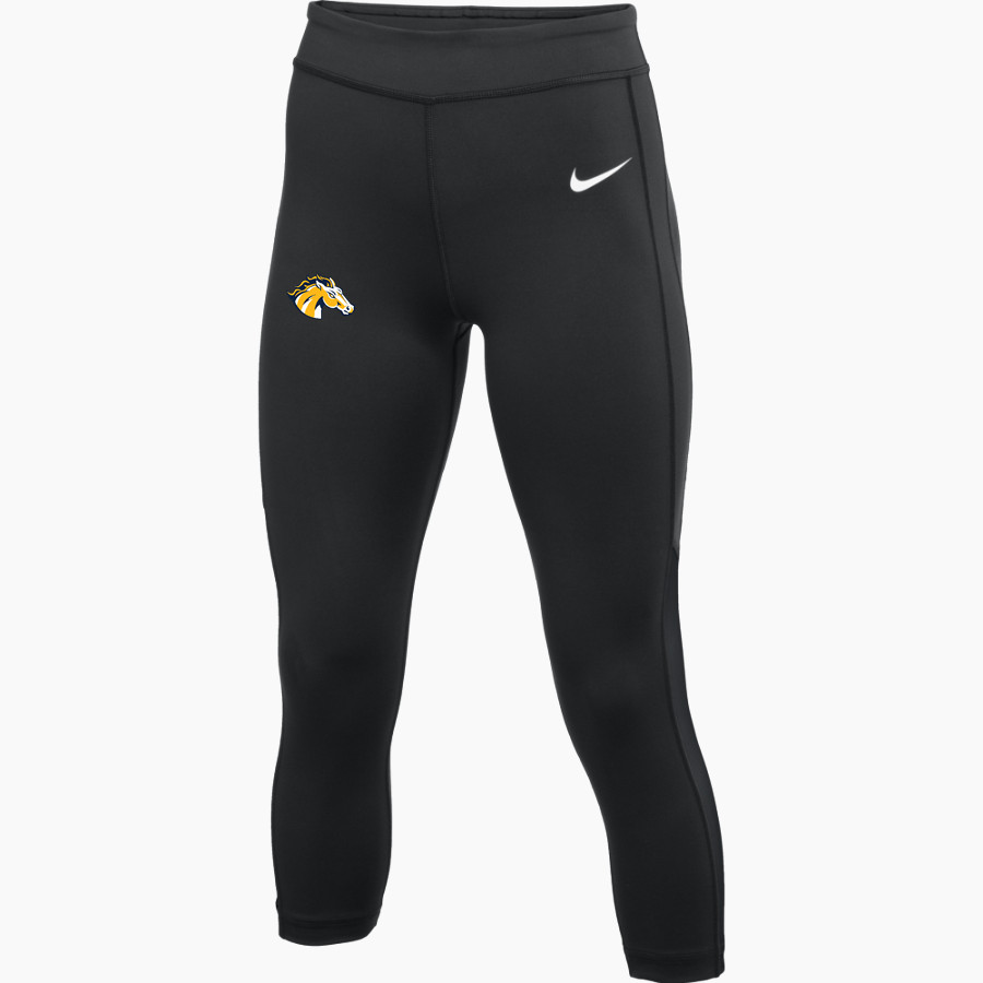 Breck Mustangs Nike Women's Club Ace Capri