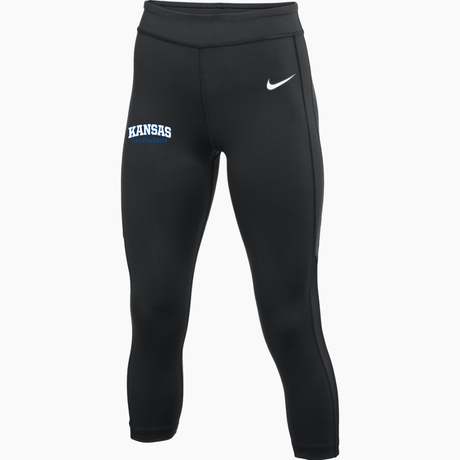 Kansas Jackrabbits <span class="pdp-name-mascot">Kansas School Jackrabbits</span> Nike Women's Club Ace Capri