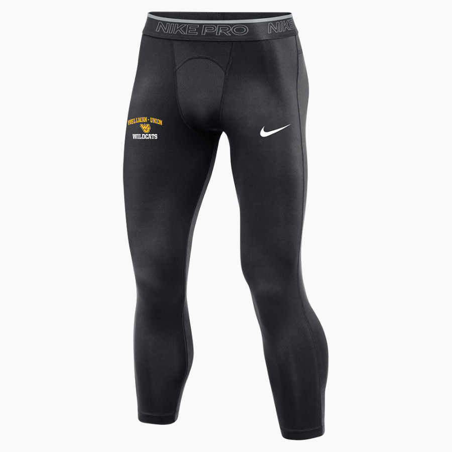 WELLMAN-UNION HIGH SCHOOL WILDCATS Nike Men's Pro 3/4 Length Tight
