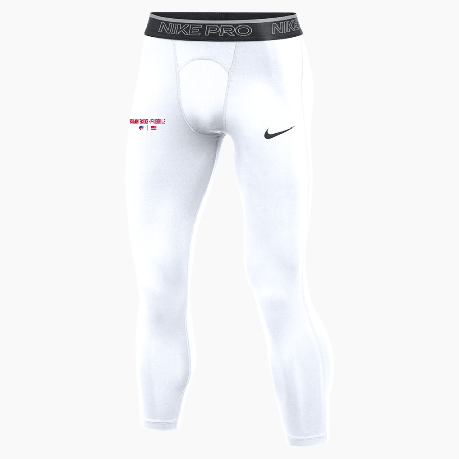 HARMONY SCIENCE ACADEMY - PFLUGERVILLE TIGERS <span class="pdp-name-mascot">HARMONY SCIENCE - PFLUGERVILLE TIGERS</span> Nike Men's Pro 3/4 Length Tight