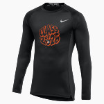 AC Davis Pirates Nike Men's Pro Long Sleeve Compression Top Front Thumbnail