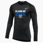 Christendom College Online Store <span class="pdp-name-mascot">Christendom College Crusaders</span> Nike Men's Pro Long Sleeve Compression Top Front Thumbnail
