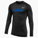 MTSU Blue Raiders Nike Men's Pro Long Sleeve Compression Top Front Thumbnail