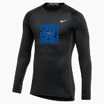 WOLVERINE-HOOSIER ATHLETIC CONFERENCE <span class="pdp-name-mascot">WOLVERINE-HOOSIER ATHLETIC CONFERENCE</span> Nike Men's Pro Long Sleeve Compression Top Front Thumbnail