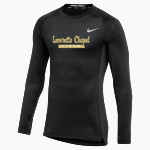 LEVERETTS CHAPEL HIGH SCHOOL LIONS <span class="pdp-name-mascot">LEVERETTS CHAPEL LIONS</span> Nike Men's Pro Long Sleeve Compression Top Front Thumbnail